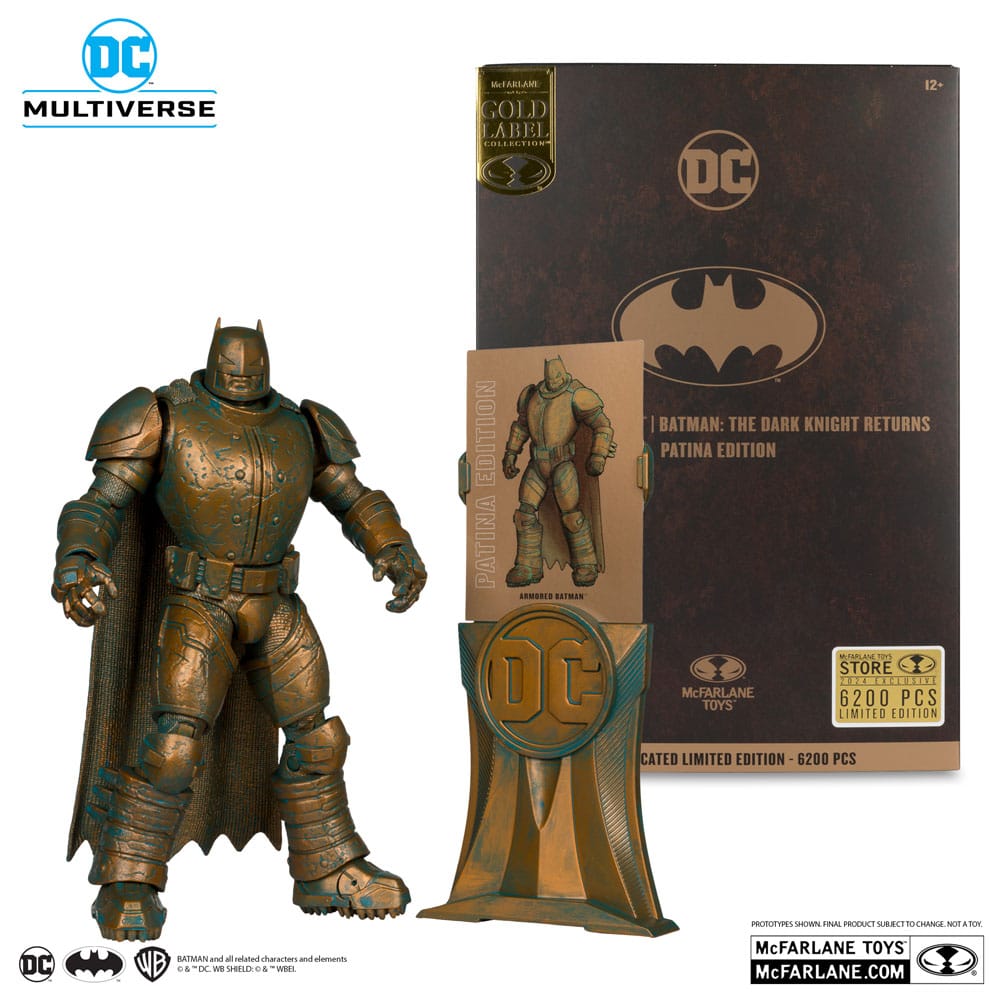 DC Multiverse Action Figure Armored Batman (Batman: The Dark Knight Returns) Patina Edition (Gold Label) 18 cm - MangaShop.ro