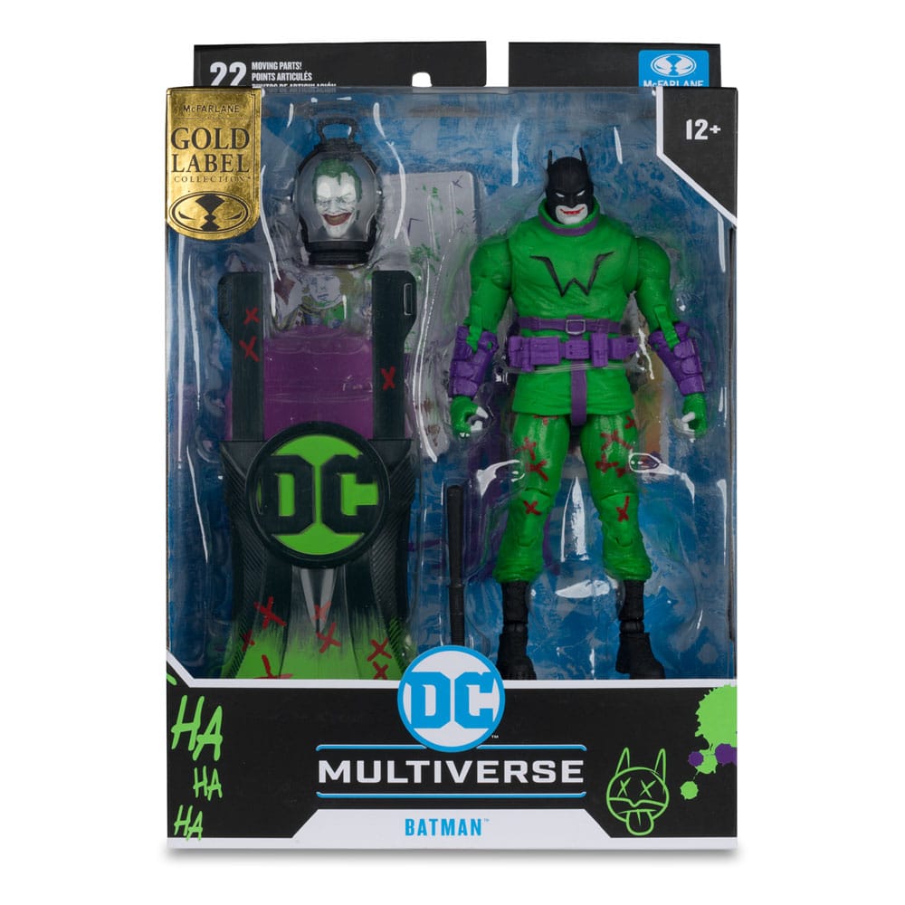 DC Multiverse Action Figure Batman (Batman: Last Knight on Earth) Jokerized (Gold Label) 18 cm - MangaShop.ro