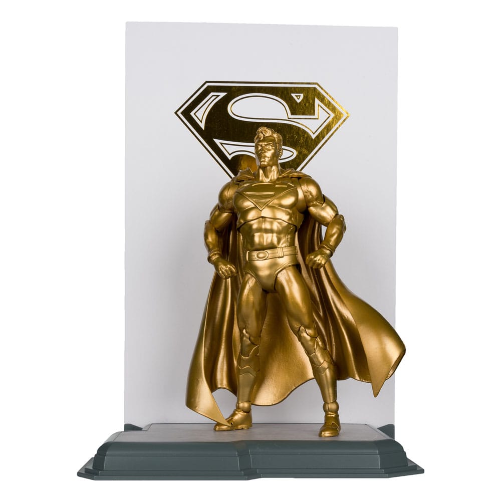 DC Multiverse Action FigureSuperman (Centennial Park Tribute Statue) Gold Label 18 cm - MangaShop.ro