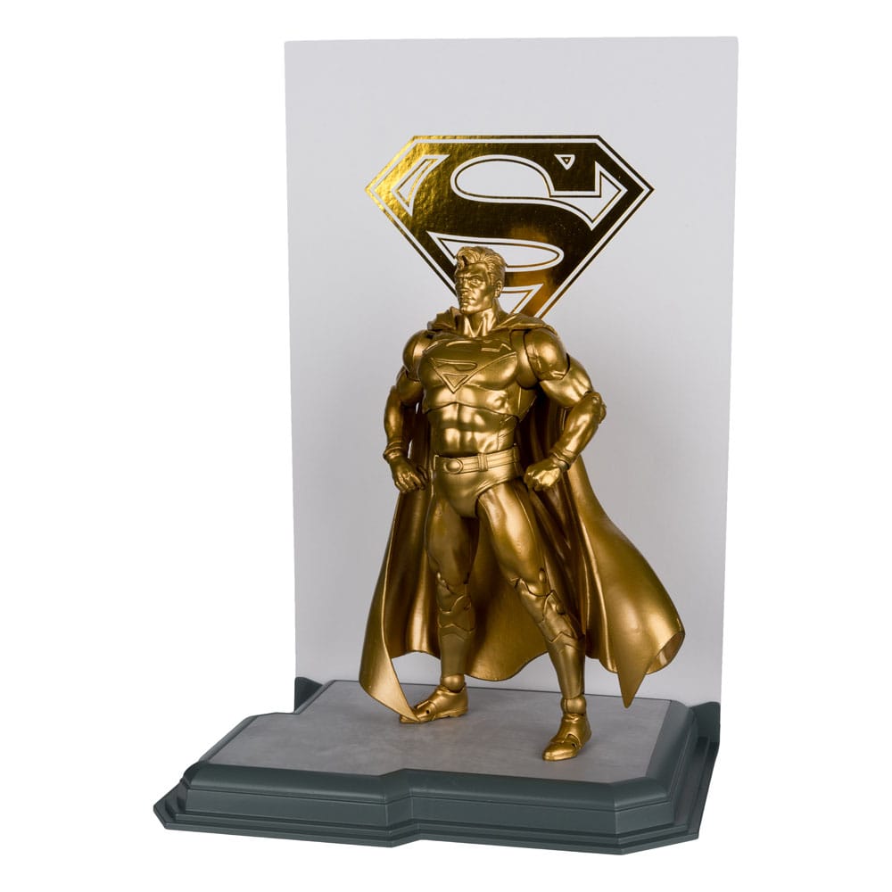 DC Multiverse Action FigureSuperman (Centennial Park Tribute Statue) Gold Label 18 cm - MangaShop.ro