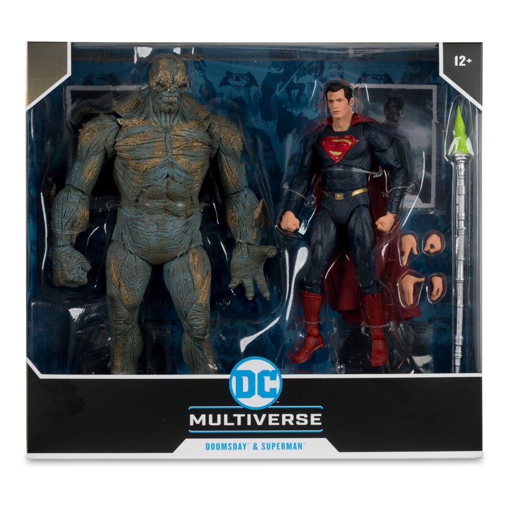 Batman v Superman: Dawn of Justice DC Multiverse Mega Action Figure 2-Pack Doomsday & Superman - MangaShop.ro