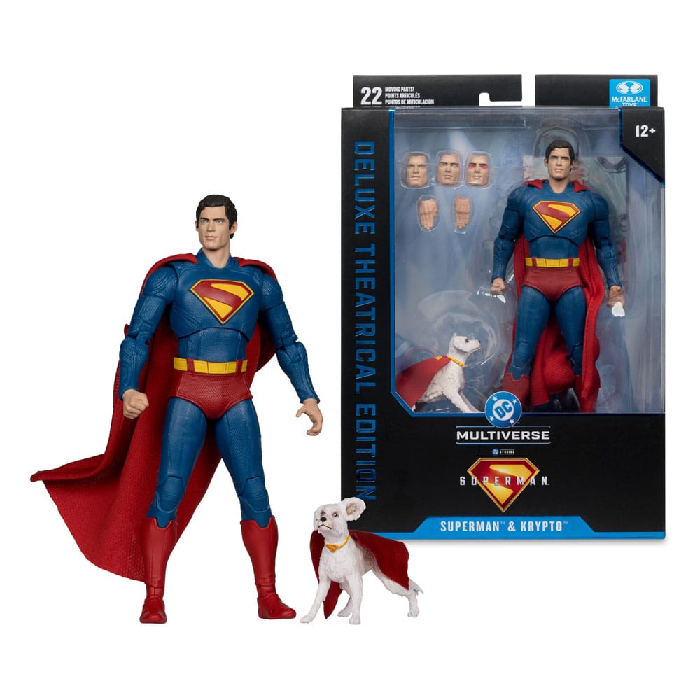 Superman (2025) DC Multiverse Deluxe Action Figure Superman with Krypto the Super Dog 18 cm - MangaShop.ro