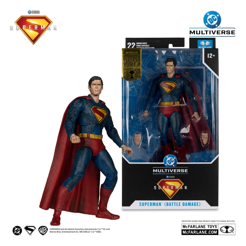 Superman (2025) DC Multiverse Action Figure Superman (Battle Damaged) (Gold Label) 18 cm - MangaShop.ro
