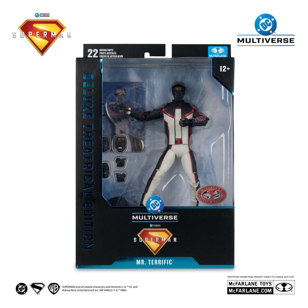 Superman (2025) DC Multiverse Deluxe Theatrical Edition Action Figure Mr. Terrific (Red Platinum Edition) 18 cm - MangaShop.ro