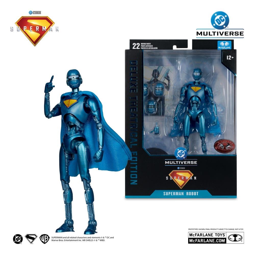 Superman (2025) DC Multiverse Deluxe Action Figure Superman Robot (Red Platinum Edition) 18 cm - MangaShop.ro