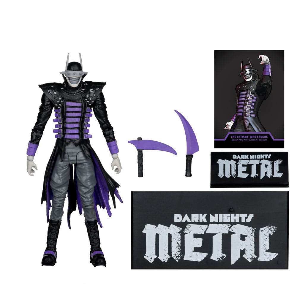 DC Multiverse Action Figure The Batman Who Laughs (B&W with accent) (Gold Label) 18 cm - MangaShop.ro