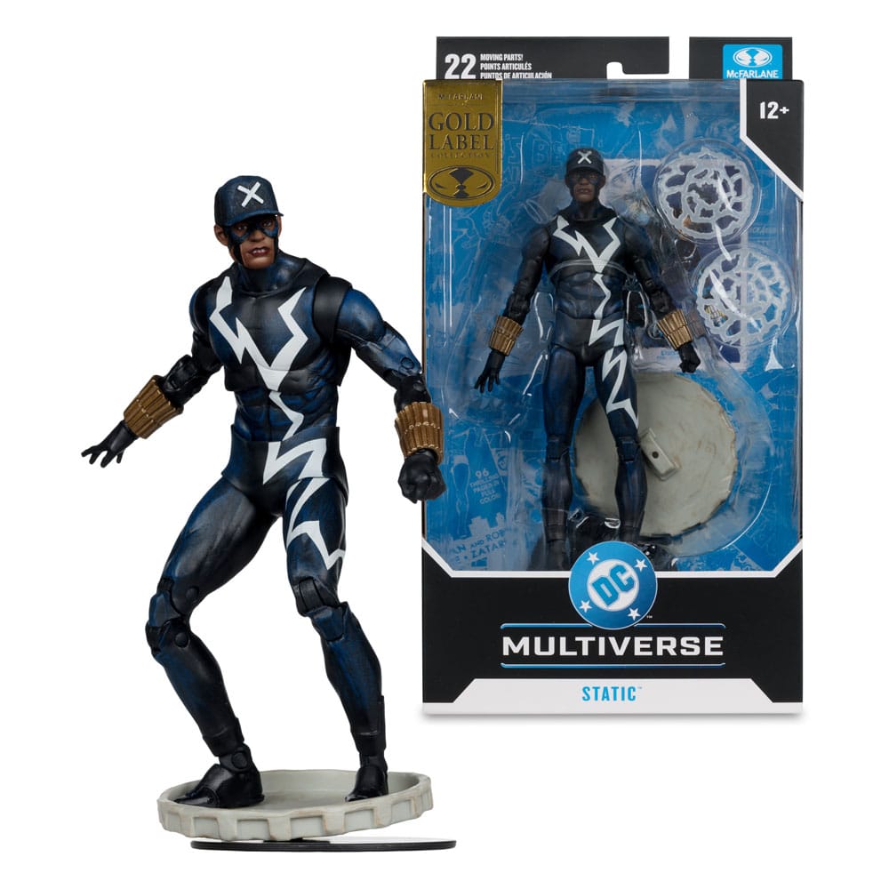 DC Multiverse Action Figure Static Shock (Trial by Fire) (Gold Label) 18 cm - MangaShop.ro
