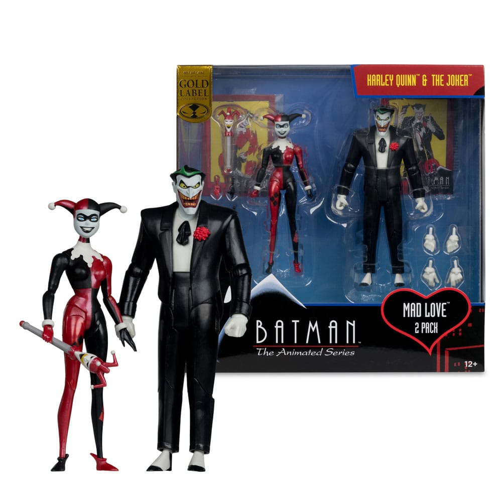 Batman: The Animated Series DC Direct Action Figures Harley Quinn & The Joker (Mad Love) (Gold Label) 18 cm - MangaShop.ro
