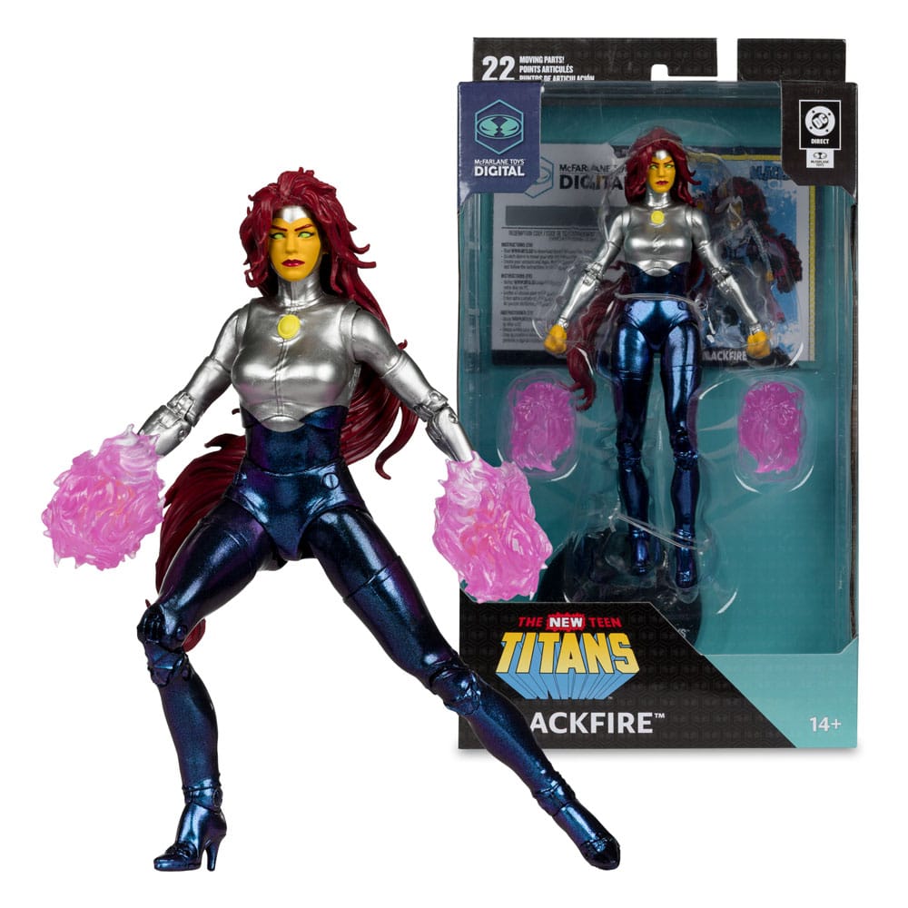DC Direct McFarlane Toys Digital Action Figure Blackfire (The New Teen Titans) 18 cm - MangaShop.ro
