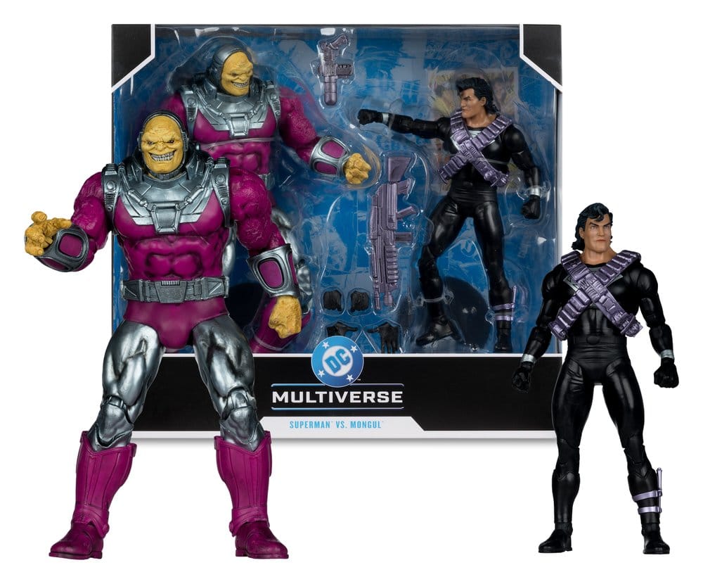 DC Multiverse Megafig Action Figure 2-Pack Mongul vs Superman (Return of Superman) 25 cm - MangaShop.ro