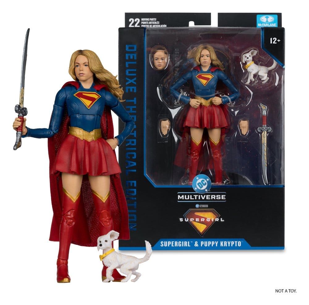 Supergirl (2026) DC Theatrical Deluxe Edition Action Figure Supergirl & Baby Krypto 17 cm - MangaShop.ro