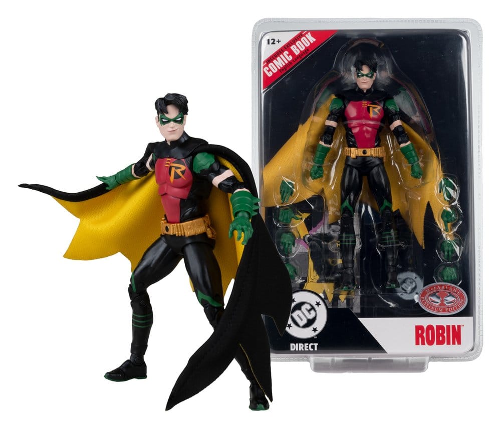DC Direct Page Punchers Action Figure Robin Tim Drake (Nightwing #81) (Red Platinum Edition) 18 cm - MangaShop.ro