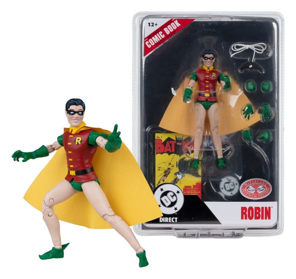 DC Direct Page Punchers Action Figure Robin Dick Grayson (Batman #1) (Red Platinum Edition) 14 cm - MangaShop.ro