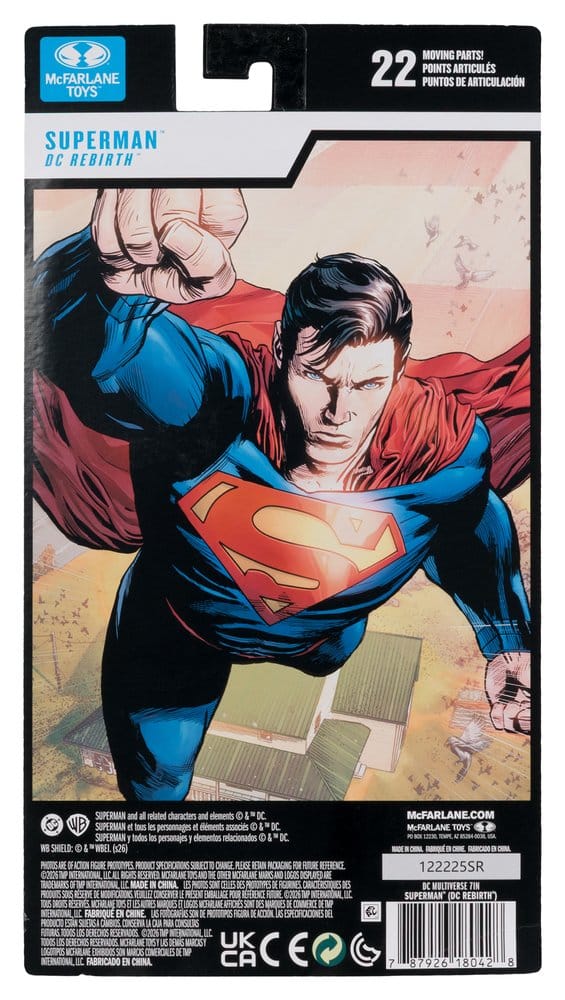 DC Multiverse Action Figure Superman (Rebirth) (Blister Card) 18 cm - MangaShop.ro
