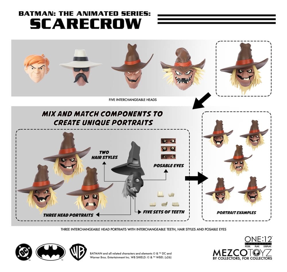 Batman: The Animated Series One:12 Collective Action Figure Scarecrow 17 cm - MangaShop.ro
