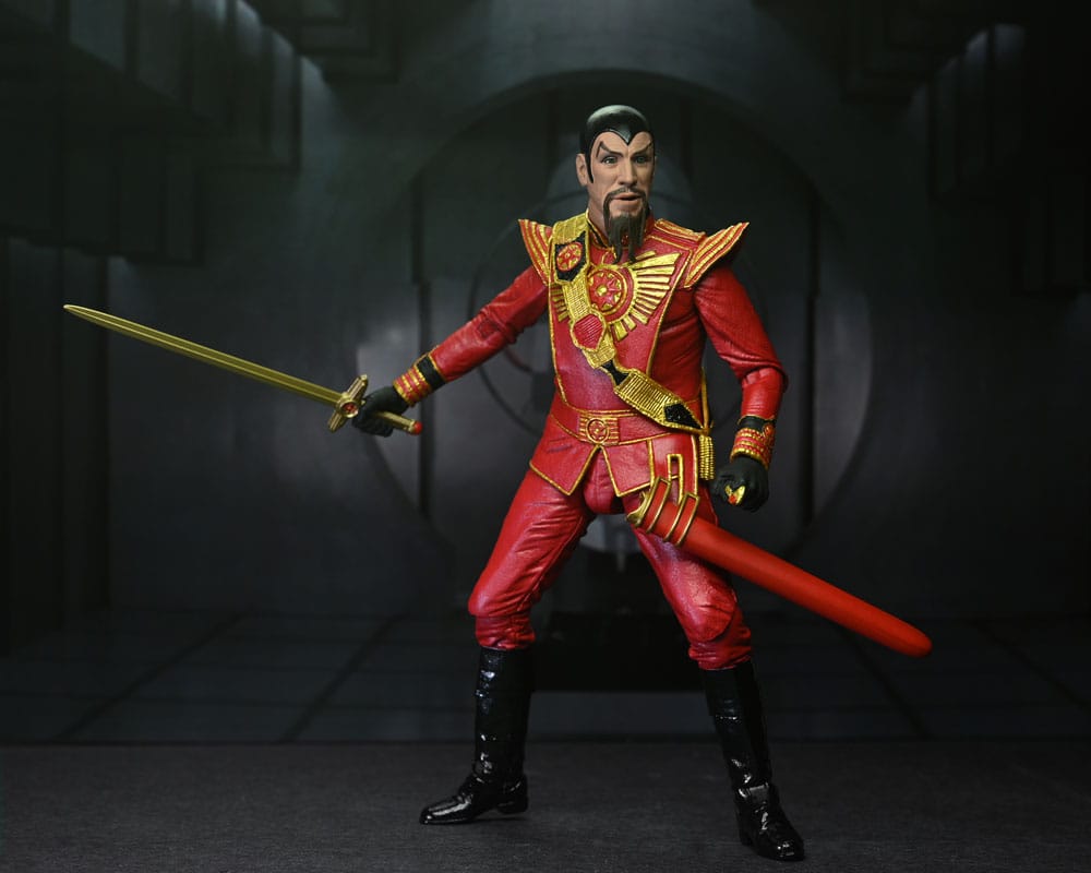 DC Comics King Features Action Figure Flash Gordon (1980) Ultimate Ming (Red Military Outfit) 18 cm - MangaShop.ro