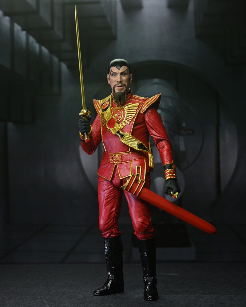 DC Comics King Features Action Figure Flash Gordon (1980) Ultimate Ming (Red Military Outfit) 18 cm - MangaShop.ro