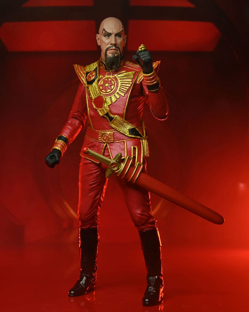 DC Comics King Features Action Figure Flash Gordon (1980) Ultimate Ming (Red Military Outfit) 18 cm - MangaShop.ro