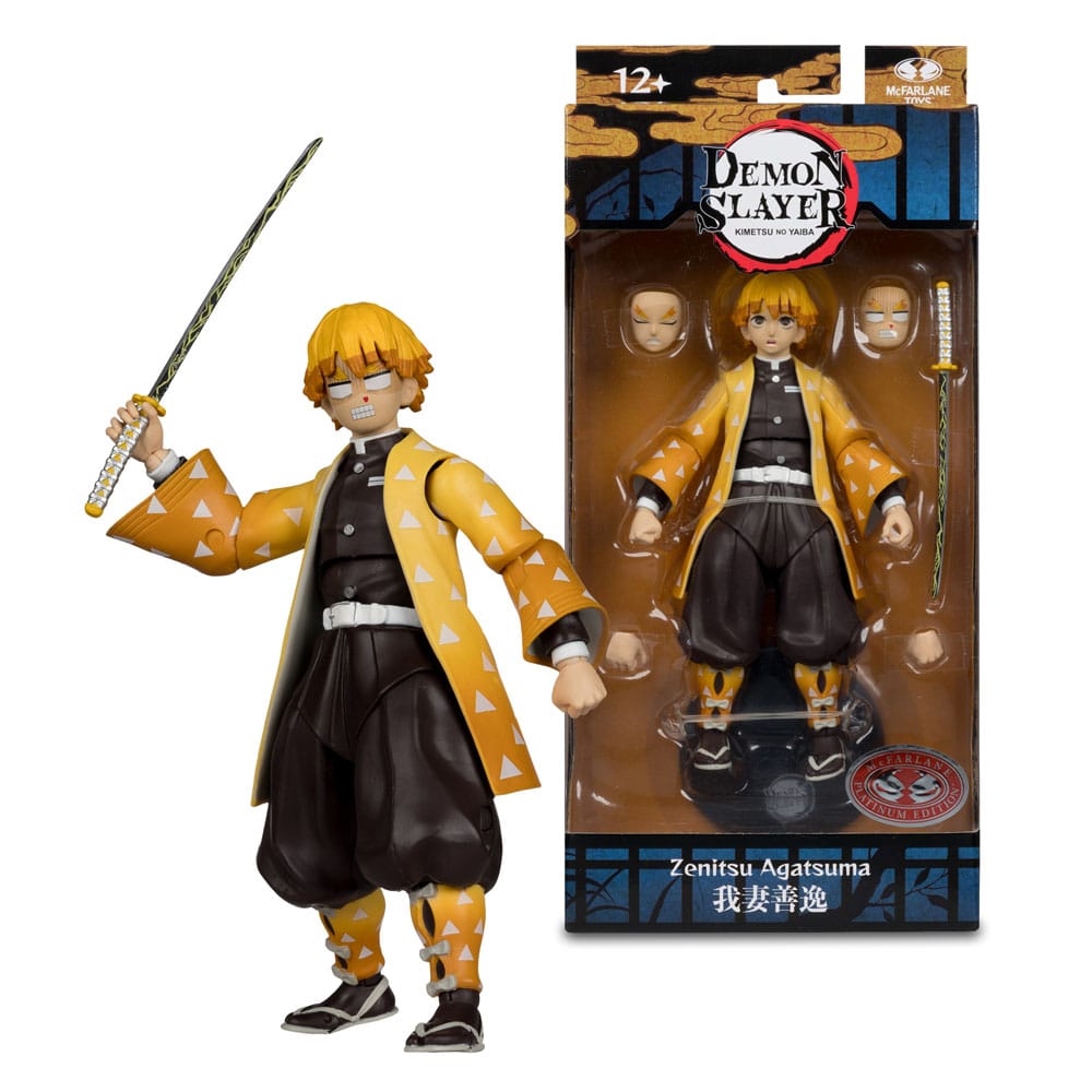 Demon Slayer: Kimetsu no Yaiba Action Figure Zenitsu Agatsuma Plantinum Edition 15 cm - MangaShop.ro