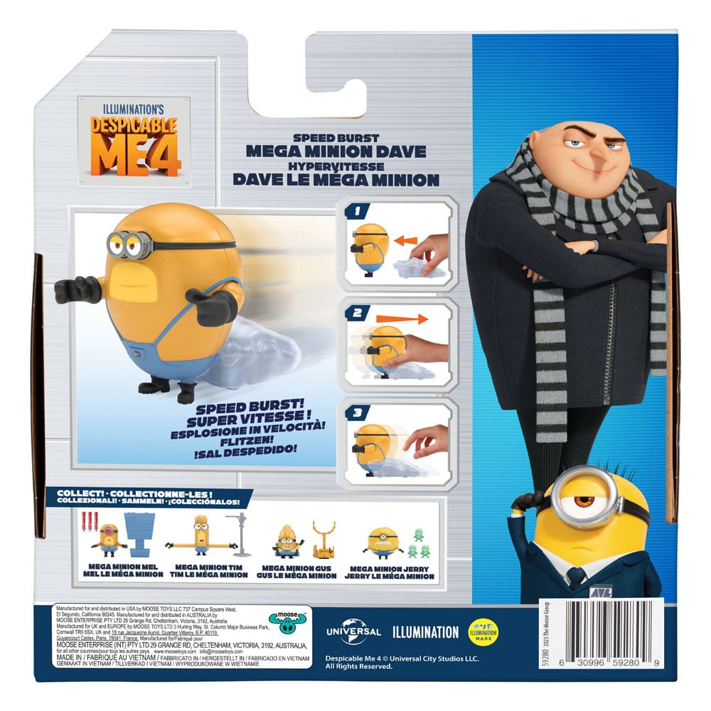 Despicable Me 4 Mega Minion Action Figure Dave - MangaShop.ro