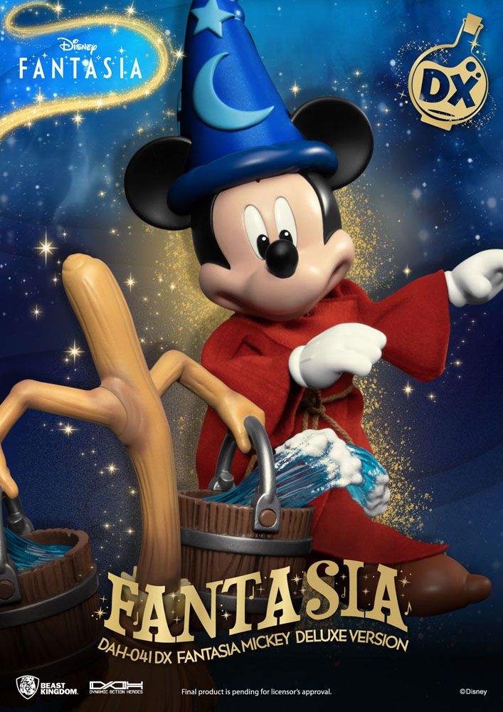 Disney Classic Dynamic 8ction Heroes Action Figure 1/9 Mickey Fantasia Deluxe Version 21 cm - MangaShop.ro