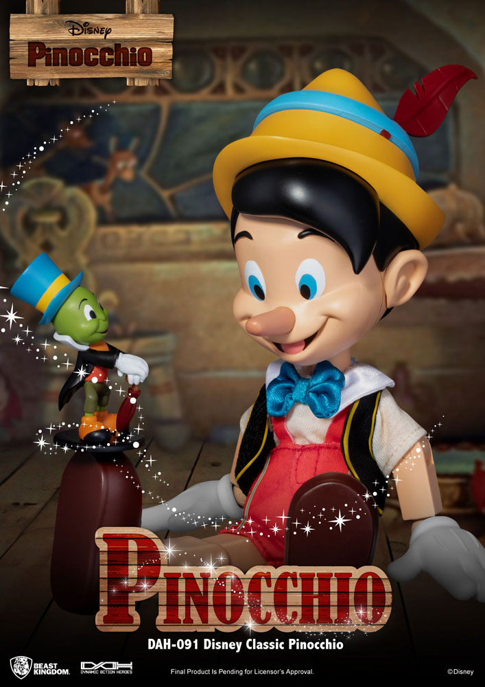 Disney Classic Dynamic 8ction Heroes Action Figure 1/9 Pinocchio 18 cm - MangaShop.ro