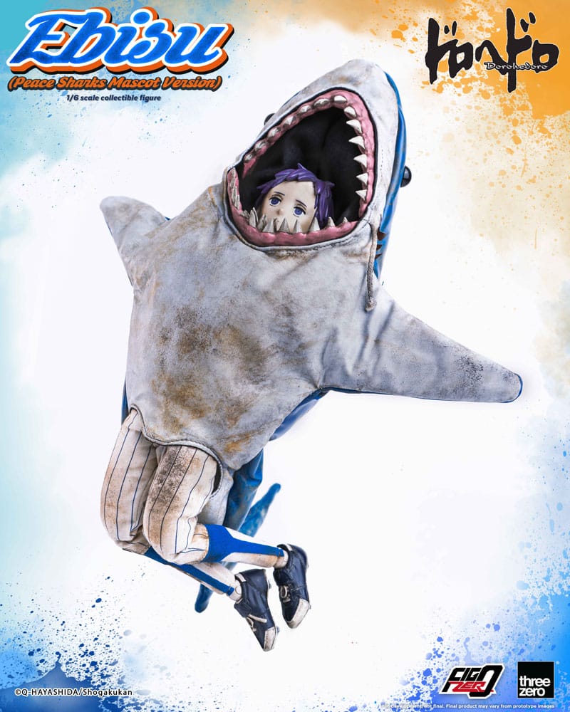 Dorohedoro FigZero Action Figure 1/6 Ebisu Peace Sharks Mascot Ver. 24 cm - MangaShop.ro
