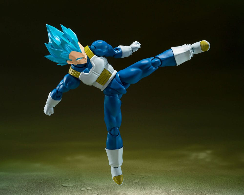 Dragon Ball Super S.H. Figuarts Action Figure Super Saiyan God Super Saiyan Vegeta -Unwavering Saiyan Pride- 14 cm - MangaShop.ro