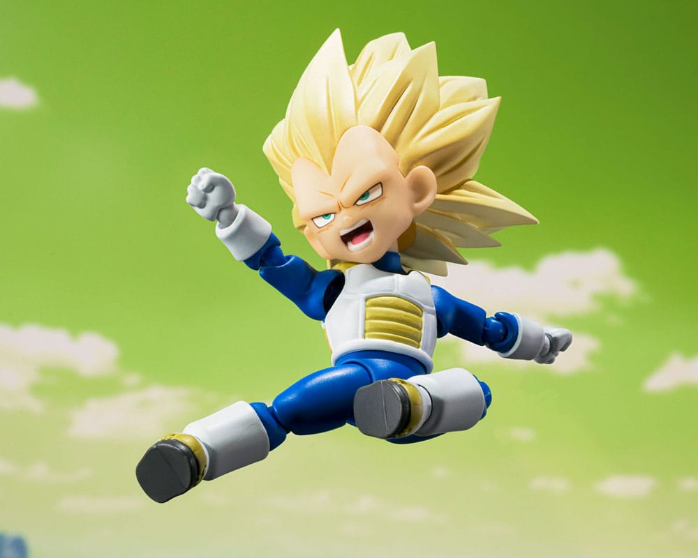 Dragon Ball S.H.Figuarts Action Figure Super Saiyan 3 Vegeta (mini) Daima 8 cm - MangaShop.ro