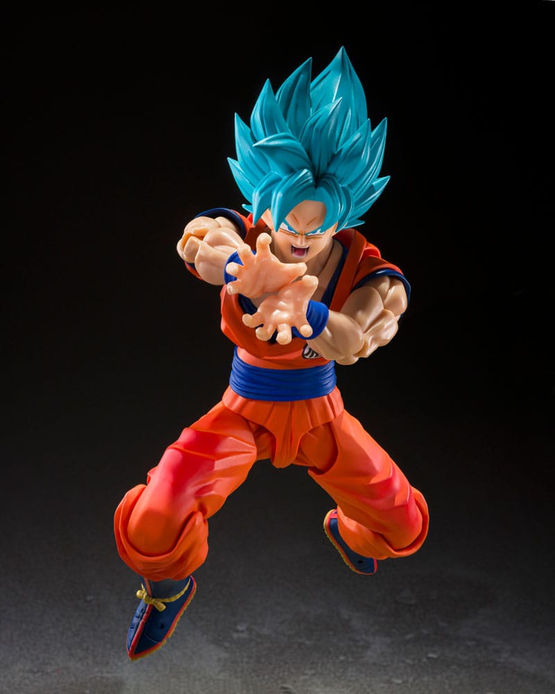 Dragon Ball Super S.H.Figuarts Action Figure Super Saiyan God Super Son Guko (Blue power transcending Limits) 15 cm - MangaShop.ro