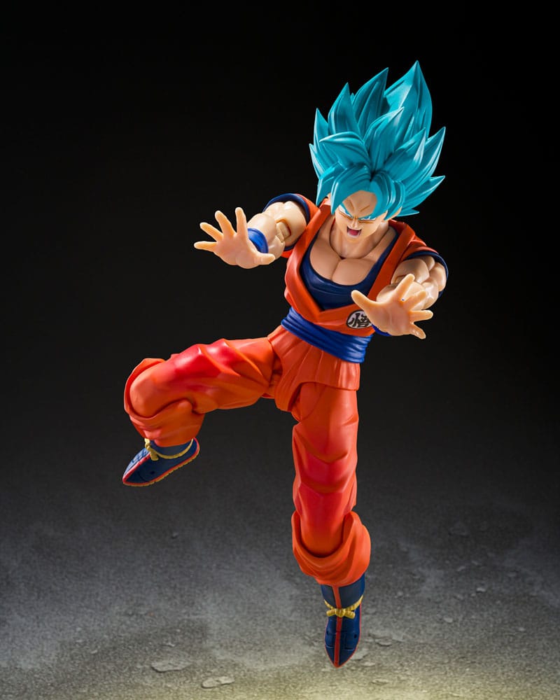 Dragon Ball Super S.H.Figuarts Action Figure Super Saiyan God Super Son Guko (Blue power transcending Limits) 15 cm - MangaShop.ro