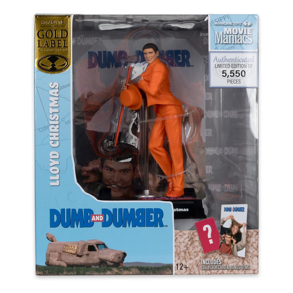 Dumb and Dumber Movie Maniacs PVC Statue Lloyd Christmas (Gold Label) 15 cm - MangaShop.ro