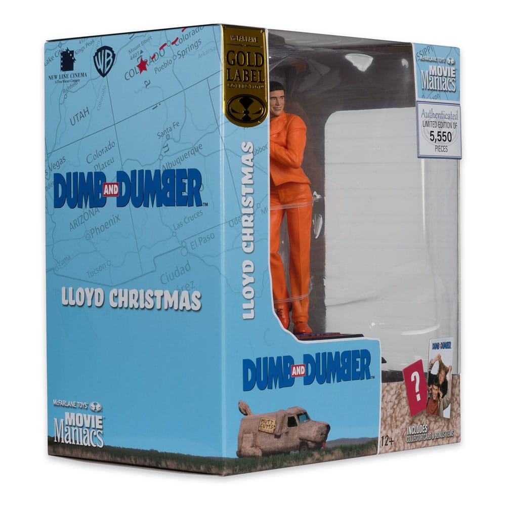 Dumb and Dumber Movie Maniacs PVC Statue Lloyd Christmas (Gold Label) 15 cm - MangaShop.ro