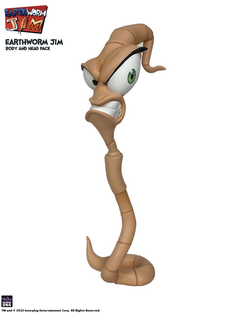 Earthworm Jim Accessory Pack Wave 1: Worm Body & Jim Heads - MangaShop.ro