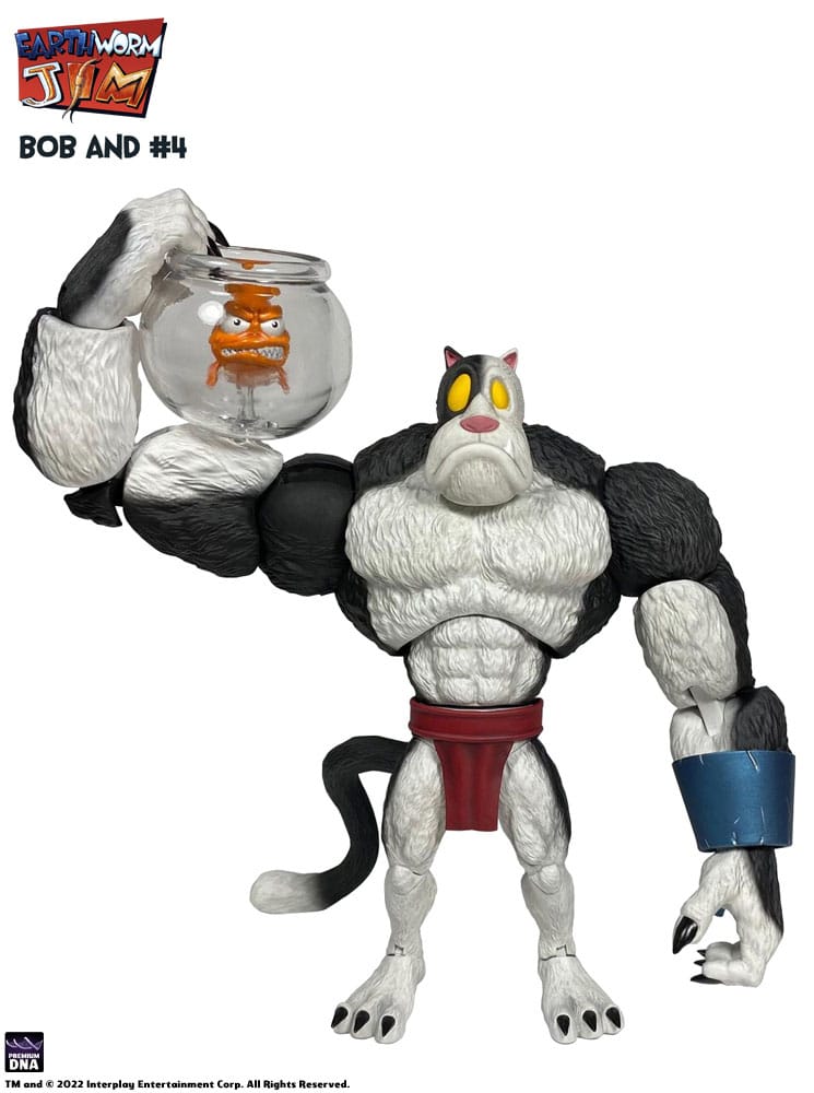 Earthworm Jim Action Figure Wave 1: Bob the Killer Goldfish & #4 15 cm - MangaShop.ro