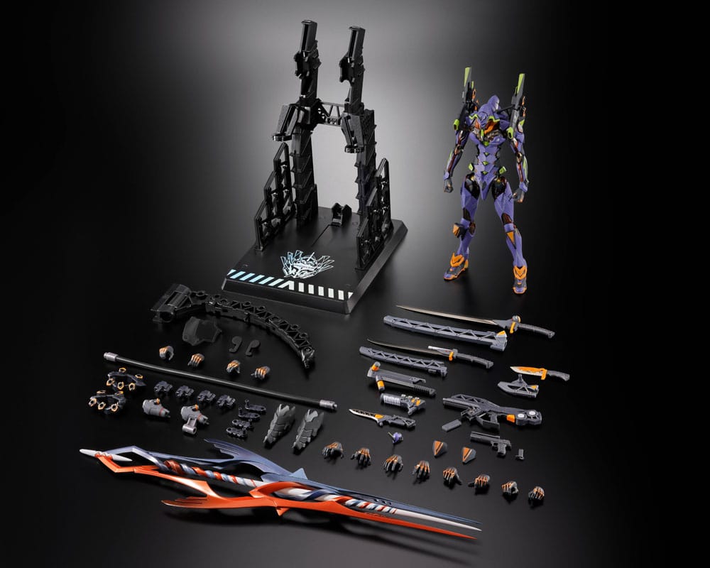 Neon Genesis Evangelion Metal Build Action Figure Eva Test Type-01 30th with the Spear of Gaius 22 cm - MangaShop.ro