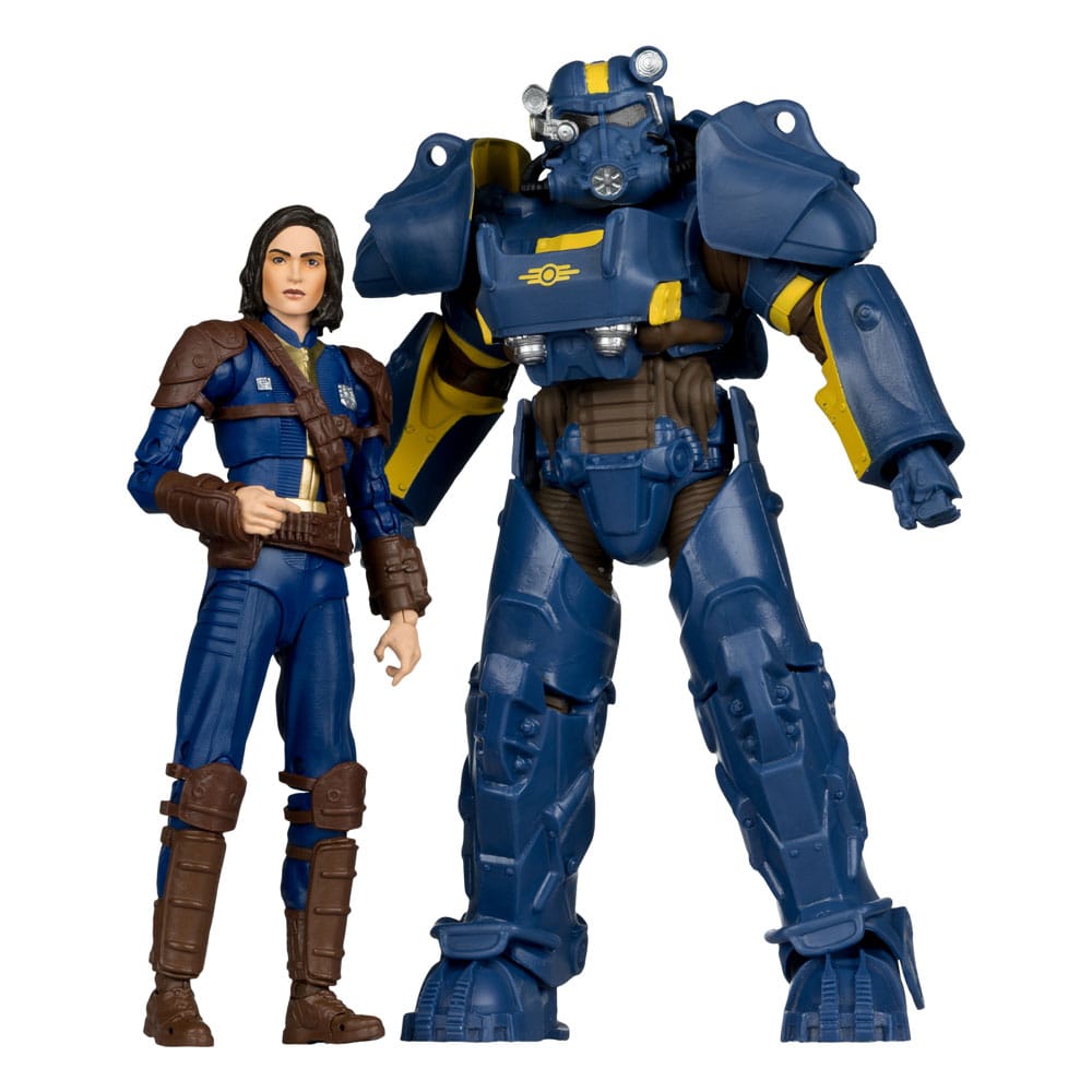 Fallout 4 Statue 2-Pack T-60 Vault Tec & Sole Survivor 18 cm - MangaShop.ro