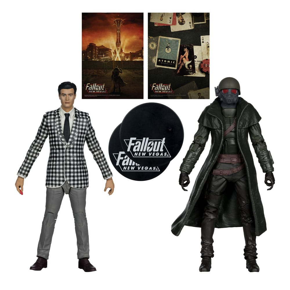 Fallout: New Vegas Statue 2-Pack Riot Ranger Armor & Benny Survivor 18 cm - MangaShop.ro