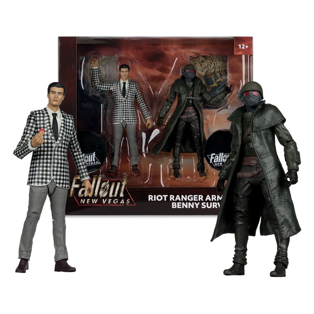 Fallout: New Vegas Statue 2-Pack Riot Ranger Armor & Benny Survivor 18 cm - MangaShop.ro