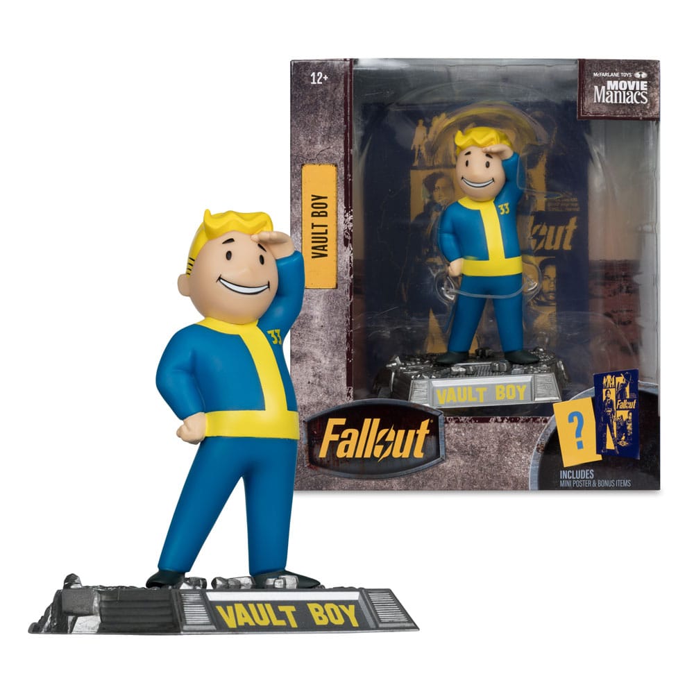 Fallout Movie Maniacs Action Figure Vault Boy Version 3 14 cm - MangaShop.ro