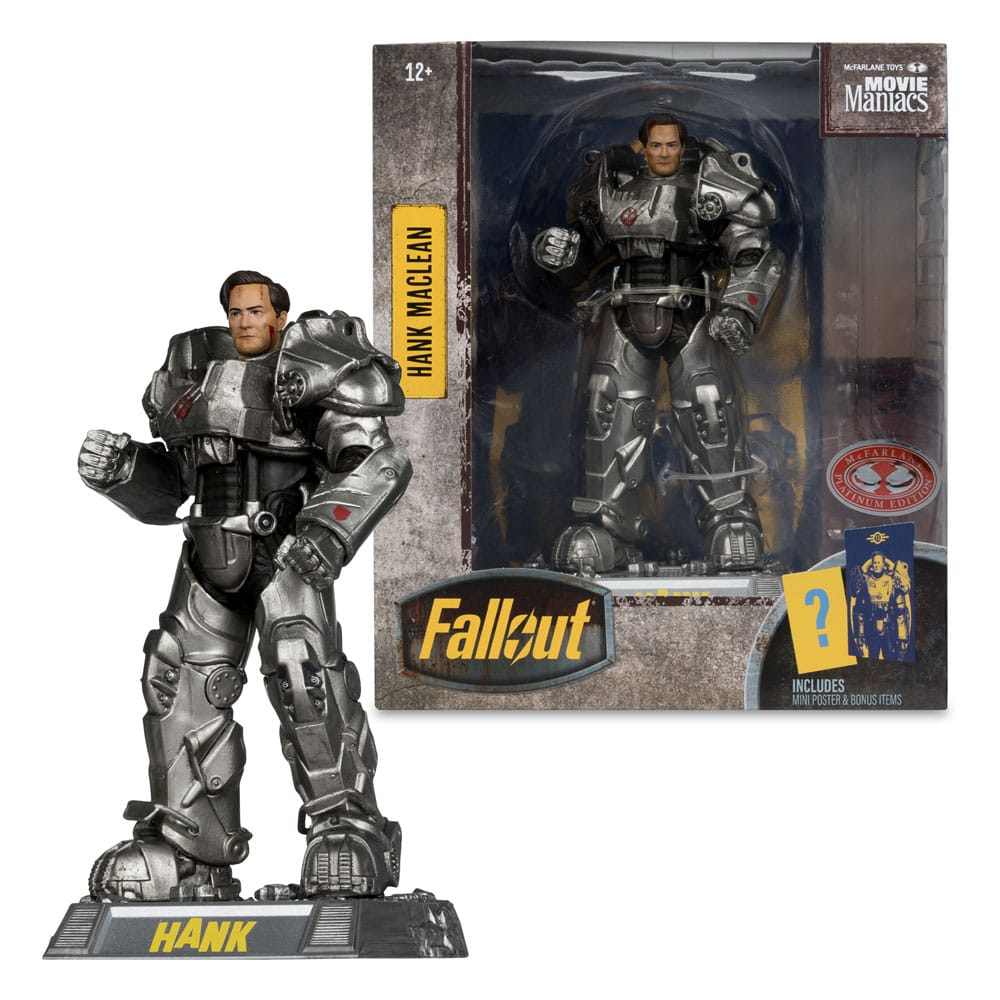 Fallout Movie Maniacs Action Figure Hank Maclean (Season 2) (Red Platinum Edition) 17 cm - MangaShop.ro
