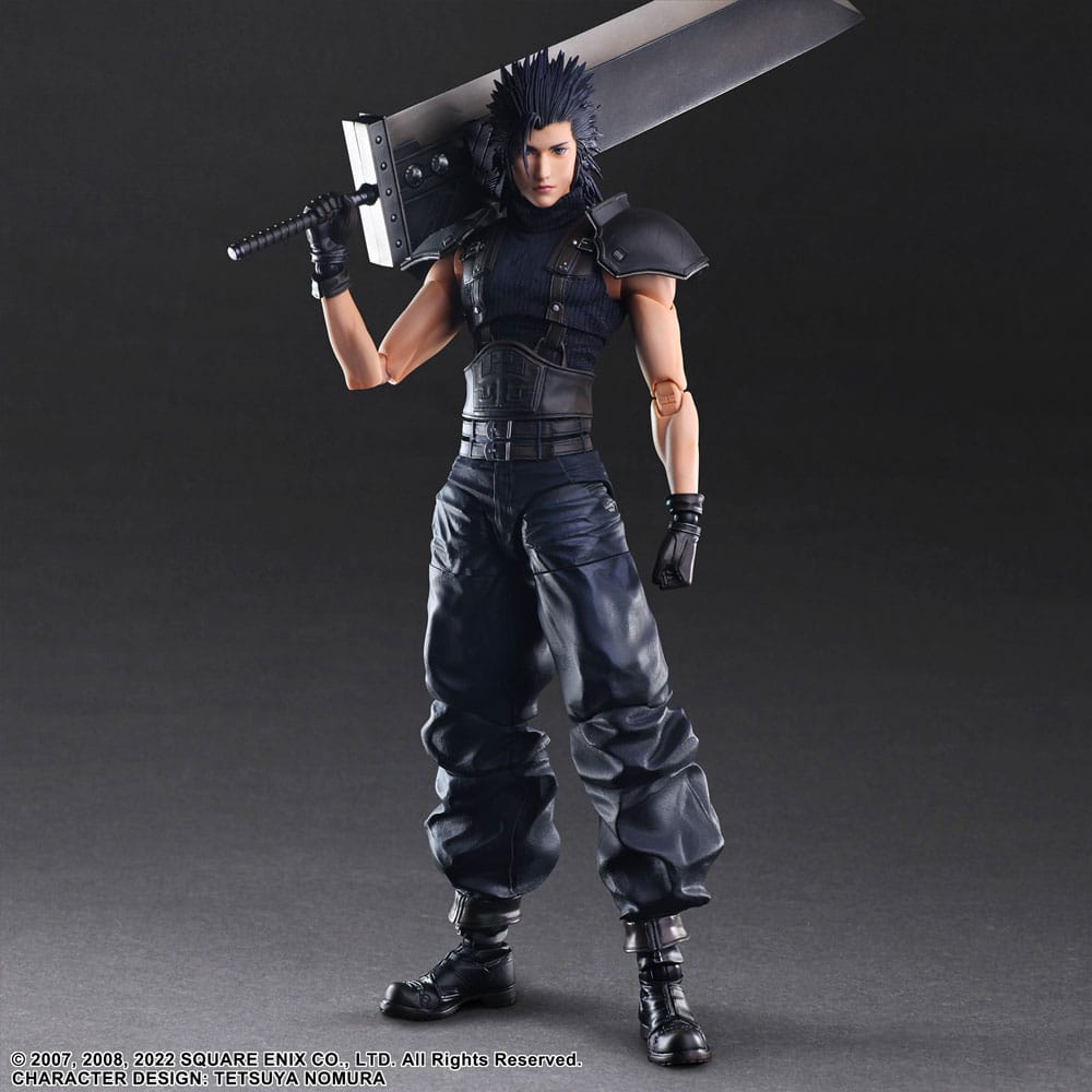 Final Fantasy VII Crisis Core Reunion Play Arts Kai Action Figure Zack Fair Soldier 1St Class 27 cm - MangaShop.ro