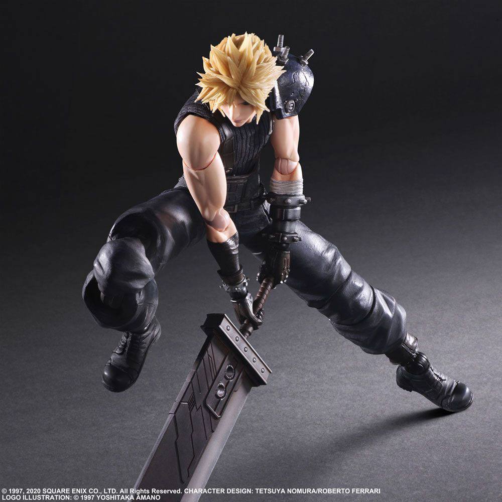 Final Fantasy VII Remake Play Arts Kai Action Figure Cloud Strife Ver. 2 27 cm - MangaShop.ro