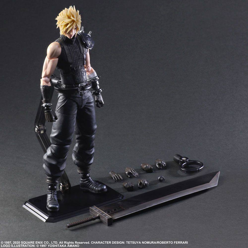 Final Fantasy VII Remake Play Arts Kai Action Figure Cloud Strife Ver. 2 27 cm - MangaShop.ro