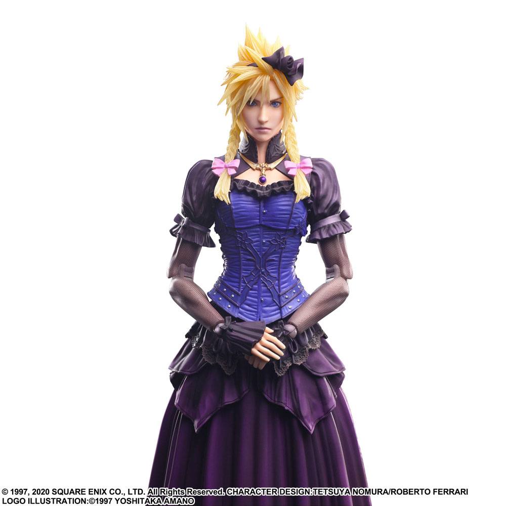 Final Fantasy VII Remake Play Arts Kai Action Figure Cloud Strife Dress Ver. 28 cm - MangaShop.ro