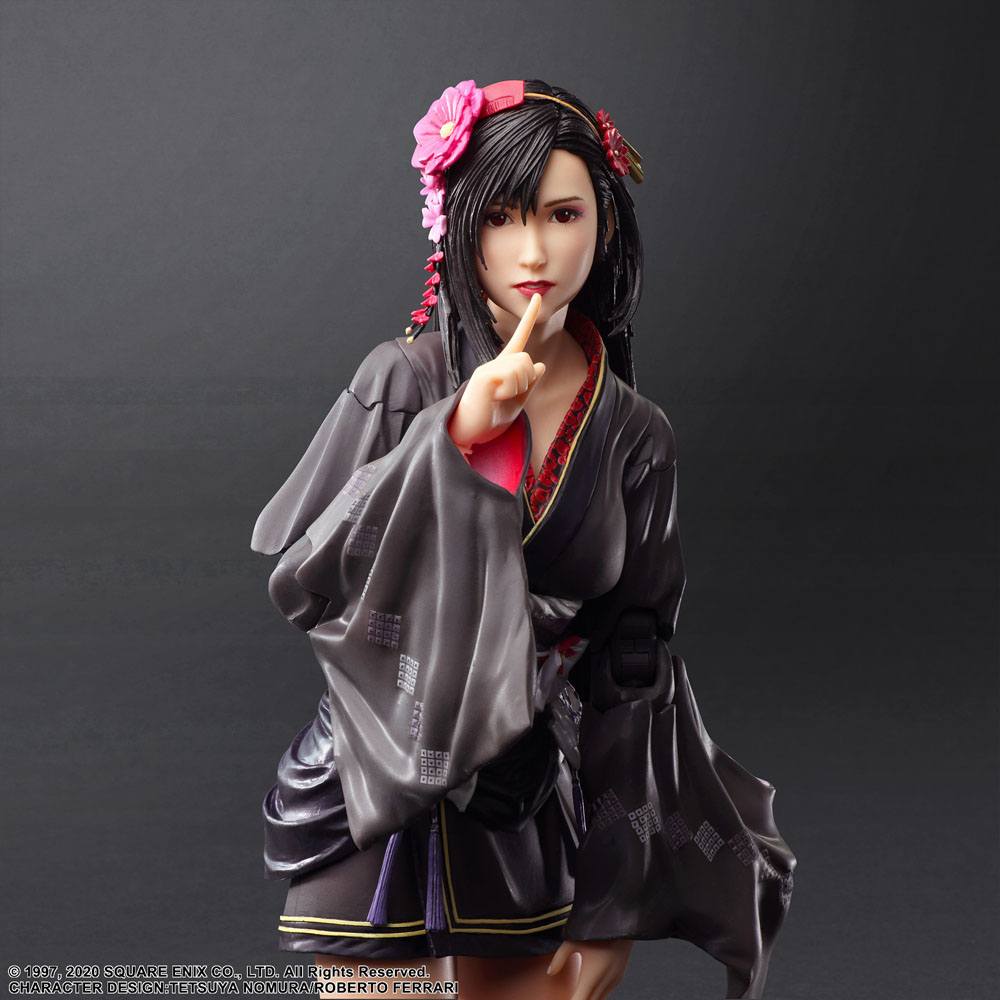 Final Fantasy VII Remake Play Arts Kai Action Figure Tifa Lockhart Exotic Dress Ver. 25 cm - MangaShop.ro