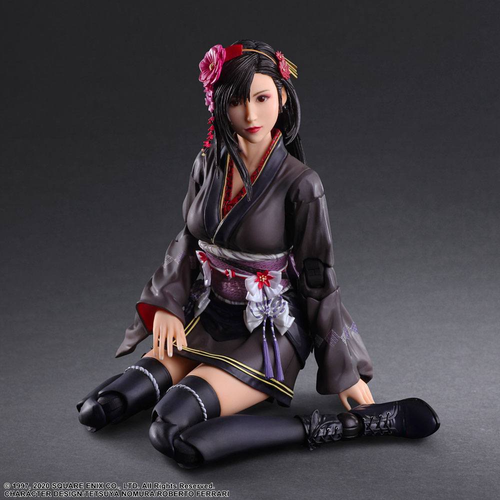 Final Fantasy VII Remake Play Arts Kai Action Figure Tifa Lockhart Exotic Dress Ver. 25 cm - MangaShop.ro