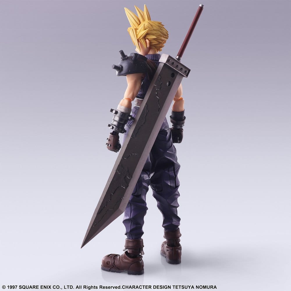 Final Fantasy VII Bring Arts Action Figure Cloud Strife Digital Plus Edition 15 cm - MangaShop.ro