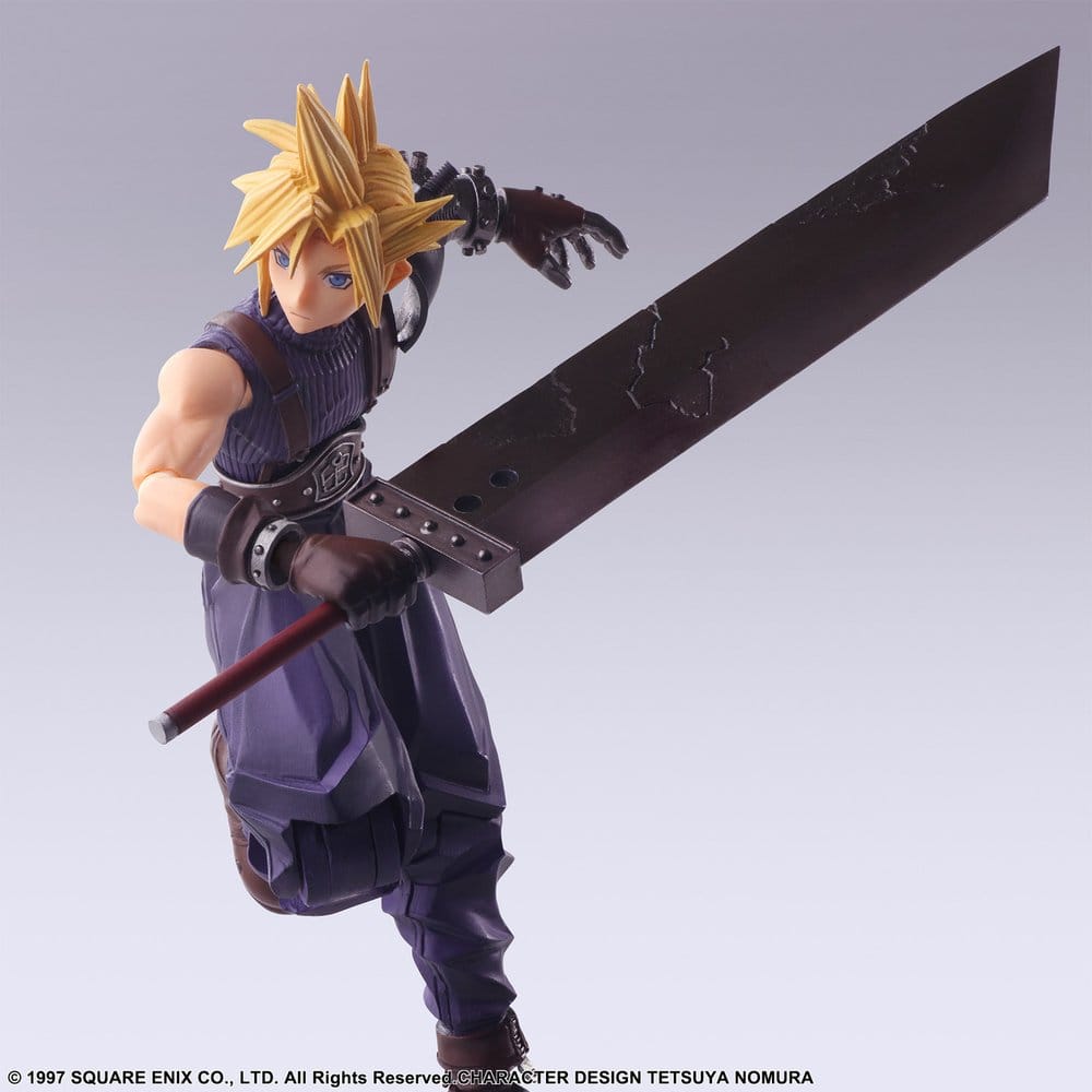 Final Fantasy VII Bring Arts Action Figure Cloud Strife Digital Plus Edition 15 cm - MangaShop.ro