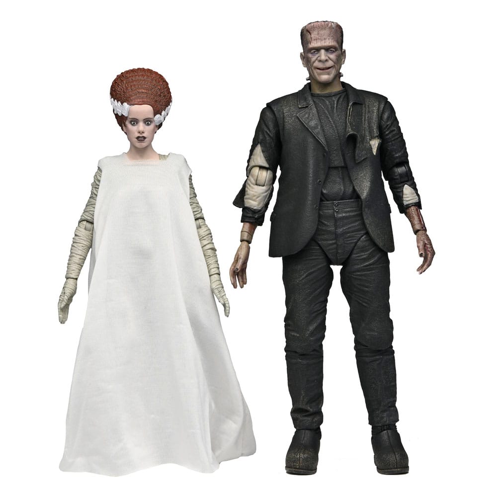 Universal Monsters Action Figures 2-Pack Bride of Frankenstein 90th Anniversary The Monster & His Mate 18 cm - MangaShop.ro